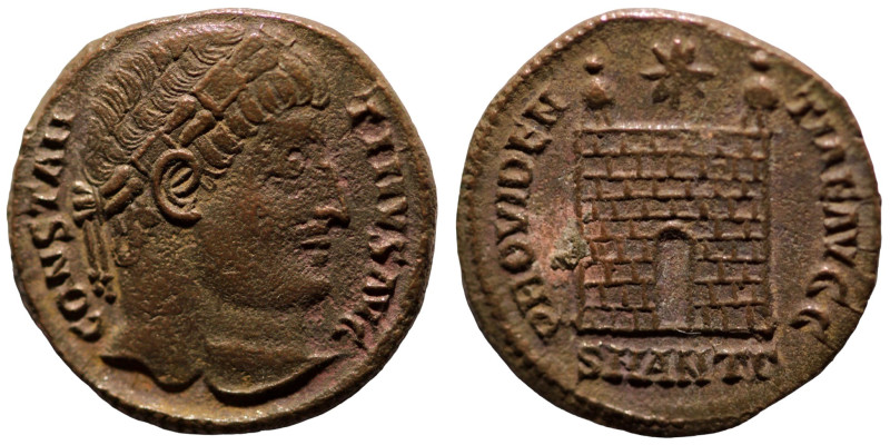 Constantinus I. (307-337 AD). Follis. (18mm, 2,99g) Antioch. Obv: CONSTANTINVS A...