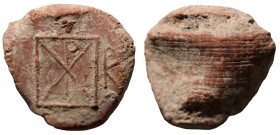 ancient token. christogram. (18mm, 1,83g)