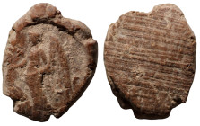 ancient token. Nike standing left. (15mm, 0,68g)