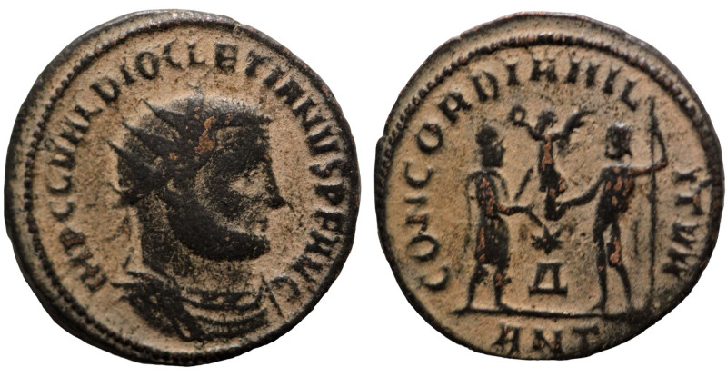 Diocletian. (285 AD). Æ Antoninian. (20mm, 2,71g) Antioch. Obv: IMP C C VAL DIOC...