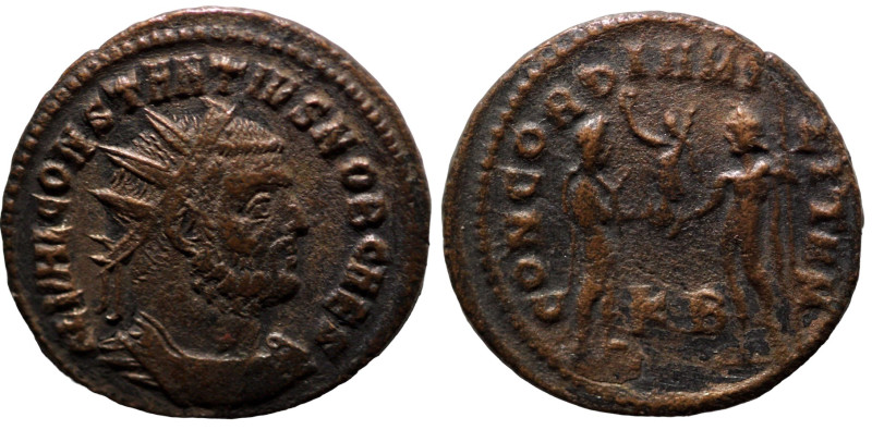 Constantinus I. Chlorus. (293-305 AD). Æ Antoninian. (20mm, 2,96g) Antioch. Obv:...