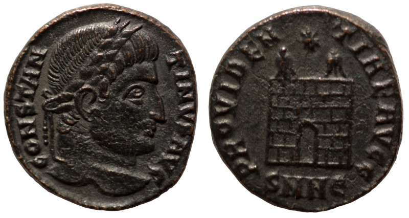 Constantinus I. (307-337 AD). Follis. (18mm, 2,80g) Nicomedia. Obv: CONSTANTINVS...