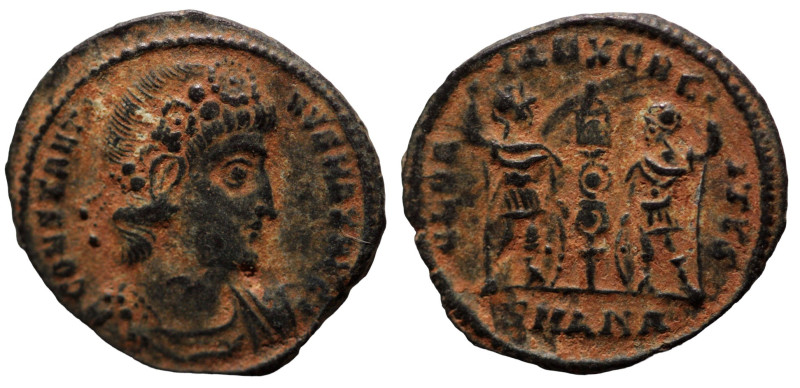 Constantinus I. (306-337 AD). Æ Follis. (16mm, 1,33g) Antioch. Obv: CONSTANTINVS...