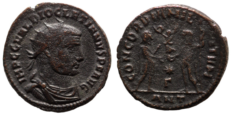 Diocletian. (285 AD). Æ Antoninian. (19mm, 2,57g) Antioch. Obv: IMP C C VAL DIOC...