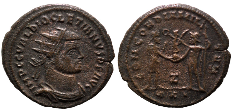 Diocletian. (285 AD). Æ Antoninian. (21mm, 3,45g) Antioch. Obv: IMP C C VAL DIOC...