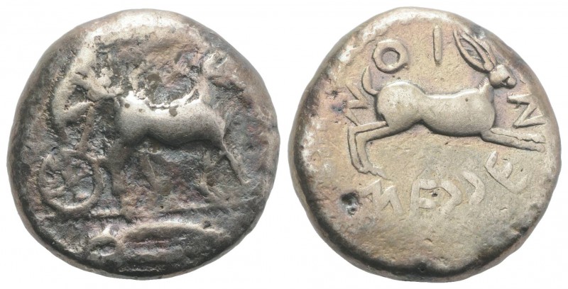 Sicily, Messana, 478-476 BC. AR Tetradrachm (25mm, 17.31g, 5h). Charioteer, hold...