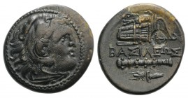 Kings of Macedon, temp. Philip III – Antigonos I Monophthalmos, c. 323-310 BC. Æ Unit (20mm, 5.31g, 9h). Uncertain mint in western Asia Minor. Head of...