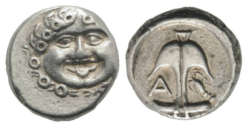 Thrace, Apollonia Pontika, late 5th-4th centuries BC. AR Drachm (13mm, 2.86g, 9h...
