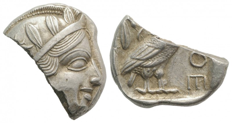 Attica, Athens, c. 454-404 BC. AR Tetradrachm (24mm, 11.47g, 3h). Helmeted head ...