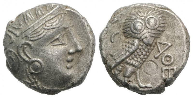 Attica, Athens, c. 327-294 BC. AR Tetradrachm (22mm, 16.97g, 9h). Head of Athena...