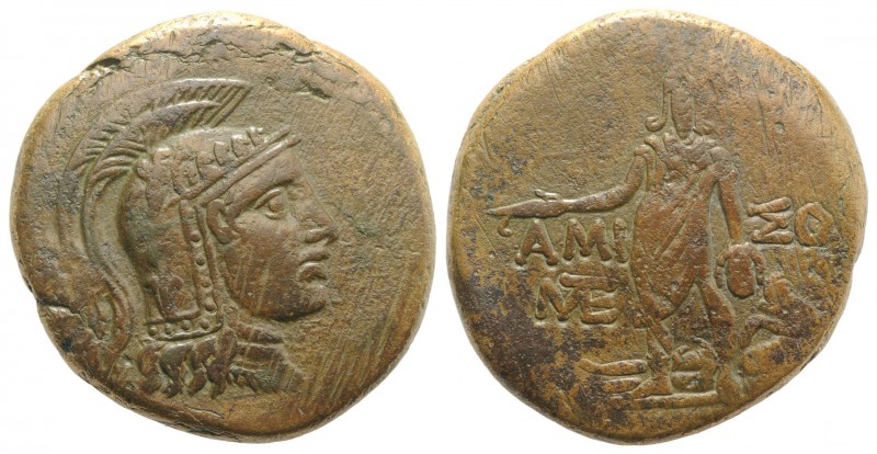 Pontos, Amisos. temp. Mithradates VI, c. 85-65 BC. Æ (31mm, 19.28g, 12h). Head o...