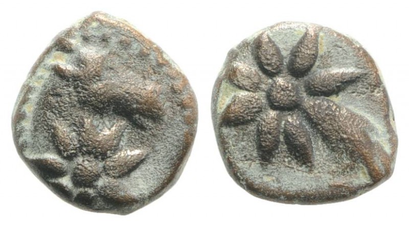 Pontos, Uncertain, c. 130-100 BC. Æ (10mm, 1.63g, 9h). Head of horse r., with st...
