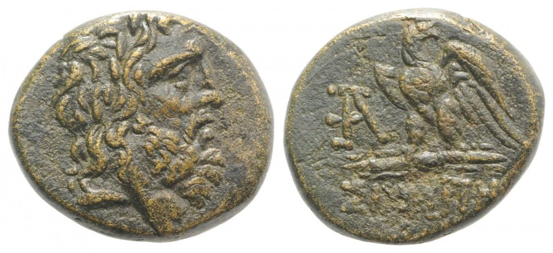 Paphlagonia, Sinope, c. 85-65 BC. Æ (19.5mm, 7.71g, 12h). Laureate head of Zeus ...