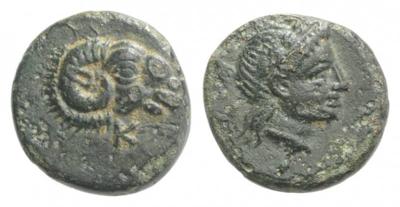 Troas, Kebren, c. 4th century BC. Æ (9mm, 0.90g, 9h). Laureate head of Apollo r....