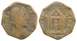 Ionia, Smyrna. Pseudo-autonomous issue. Time of Gordian III, AD 238-244(?). Æ (24mm, 8.06g, 6h). Draped bust of the Senate r. R/ Tyche standing l., ho...