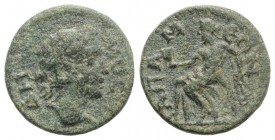 Phrygia, Apameia. Pseudo-autonomous issue, c. 2nd-3rd century AD. Æ (17mm, 3.37g, 6h). Diademed head of Demos r. Marsyas seated l. on rocks, holding p...