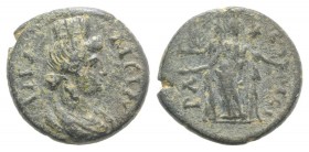 Phrygia, Apameia. Pseudo-autonomous issue, c. later 2nd-3rd centuries AD. Æ (14mm, 2.01g, 6h). Draped bust of Tyche of Apameia r., wearing mural crown...
