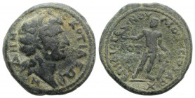 Phrygia, Cotiaeum. Pseudo-autonomous, time of Valerian and Gallienus (253-268). Æ (24mm, 9.71g, 6h). Diogenes, son of Dionysus, archon. Diademed head ...