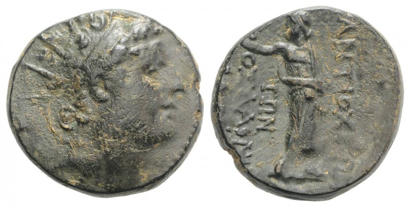 Seleukid Kings, Antiochos IV (175-164 BC). Æ (19mm, 7.50g, 1h). Antioch on the O...