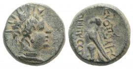 Seleukid Kingdom, Hierapolis-Castabala. Quasi-municipal coinage. Time of Antiochos IV Epiphanes (175-164 BC). Æ (14mm, 4.70g, 12h). Radiate and diadem...