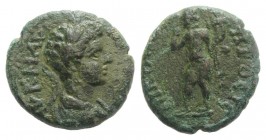 Caracalla (198-217). Moesia Inferior, Nicopolis ad Istrum. Æ (14.5mm, 3.28g, 7h). AVK M AVP […], Laureate, draped and cuirassed bust r. R/ NIKO[…] ΠΡΟ...