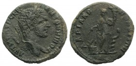 Caracalla (198-217). Thrace, Hadrianopolis. Æ (27mm, 10.63g, 1h). Laureate head r. R/ Demeter standing l., holding corn-ears over cista mystica with t...