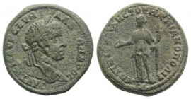 Severus Alexander (222-235). Moesia Inferior, Marcianopolis. Æ (25mm, 9.56g, 12h). Laureate head r. R/ Homonoia standing l., holding patera and cornuc...