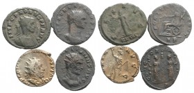 Lot of 4 Roman Antoninianii, to be catalog. Lot sold as it, no returns
