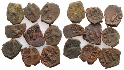 Lot of 9 Byzantine Æ coins, to be catalog. Lot sold as it, no returns
