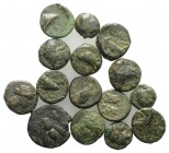 Lot of 15 Greek Æ coins, to be catalog. Lot sold as it, no returns