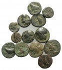 Lot of 13 Greek Æ coins, to be catalog. Lot sold as it, no returns