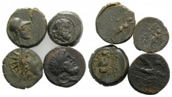 Lot of 4 Greek Æ coins, to be catalog. Lot sold as it, no returns