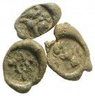 Lot of 3 Greek-Roman PB Seals, to be catalog. Lot sold as it, no returns