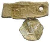 Lot of 2 Greek-Roman PB Seals, one pierced. Lot sold as it, no returns
