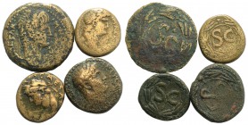 Seleucis and Pieria, Antioch. Lot of 4 Roman Provincial Æ coins, to be catalog. Lot sold as it, no returns