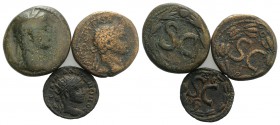 Seleucis and Pieria, Antioch. Lot of 3 Roman Provincial Æ coins, to be catalog. Lot sold as it, no returns