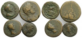 Lot of 4 Roman Provincial Æ coins, to be catalog. Lot sold as it, no returns