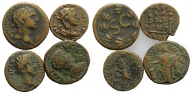 Lot of 4 Roman Provincial Æ coins, to be catalog. Lot sold as it, no returns