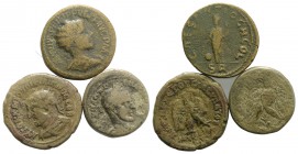 Lot of 3 Roman Provincial coins, to be catalog. Lot sold as it, no returns