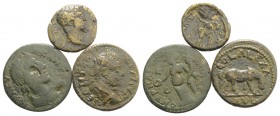 Lot of 3 Roman Provincial Æ coins, to be catalog. Lot sold as it, no returns