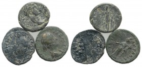 Lot of 3 Roman Provincial Æ coins, to be catalog. Lot sold as it, no returns