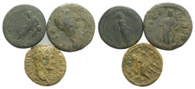 Lot of 3 Roman Provincial Æ coins, to be catalog. Lot sold as it, no returns