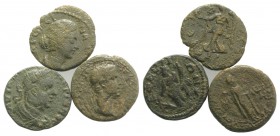 Lot of 3 Roman Provincial Æ coins, to be catalog. Lot sold as it, no returns