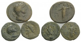 Lot of 3 Roman Provincial Æ coins, to be catalog. Lot sold as it, no returns