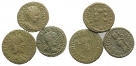 Lot of 3 Roman Provincial Æ coins, to be catalog. Lot sold as it, no returns