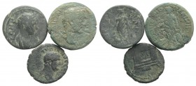 Lot of 3 Roman Provincial Æ coins, to be catalog. Lot sold as it, no returns