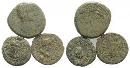 Lot of 3 Roman Provincial Æ coins, to be catalog. Lot sold as it, no returns