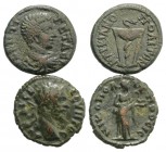 Lot of 2 Roman Provincial Æ coins, including Septimius Severus and Geta. Lot sold as it, no returns