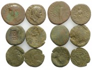 Lot of 6 Roman Æ coins with countermarks, to be catalog. Lot sold as it, no returns