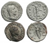Lot of 2 Roman Imperial AR coins, including Severus Alexander and Maximinus I. Lot sold as it, no returns